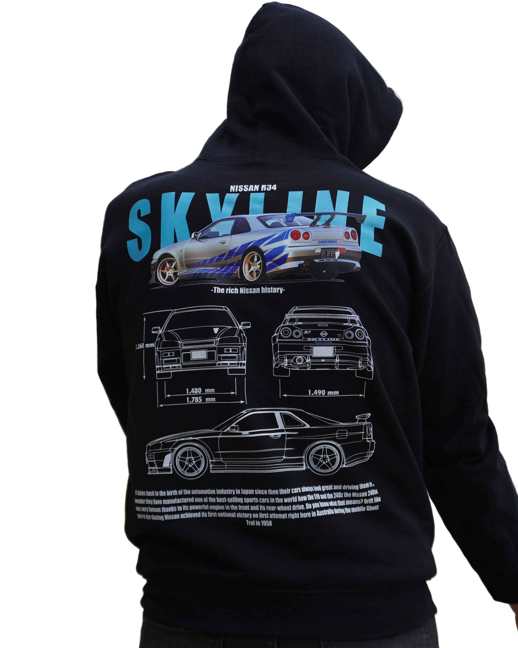 Hoodie Nissan Skyline r34