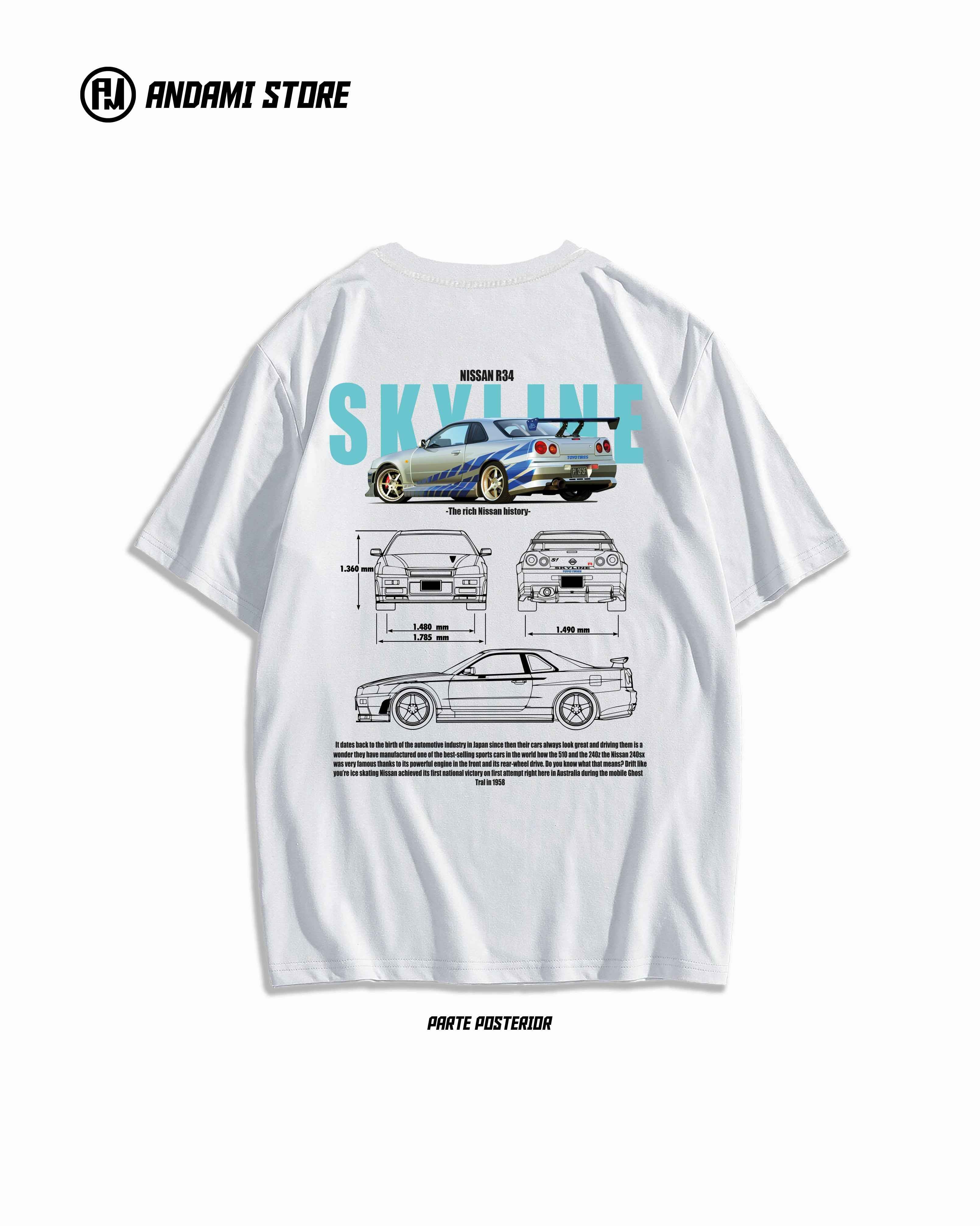 Nissan Skyline r34 - Camiseta