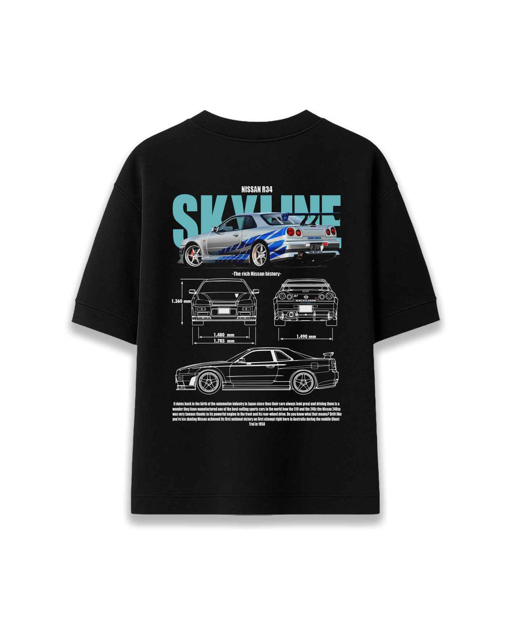 Nissan Skyline r34 - Camiseta