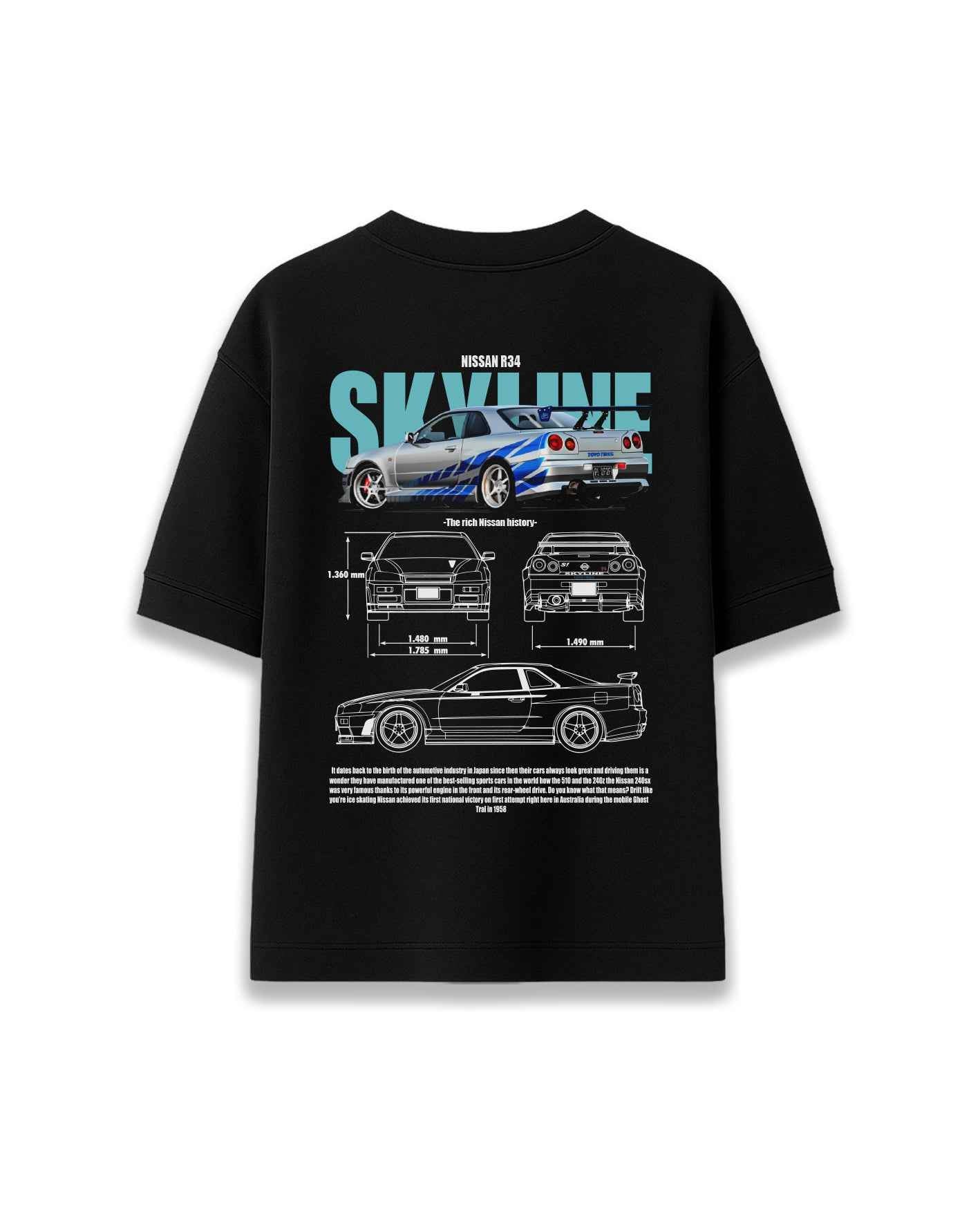 Nissan Skyline r34 - Camiseta