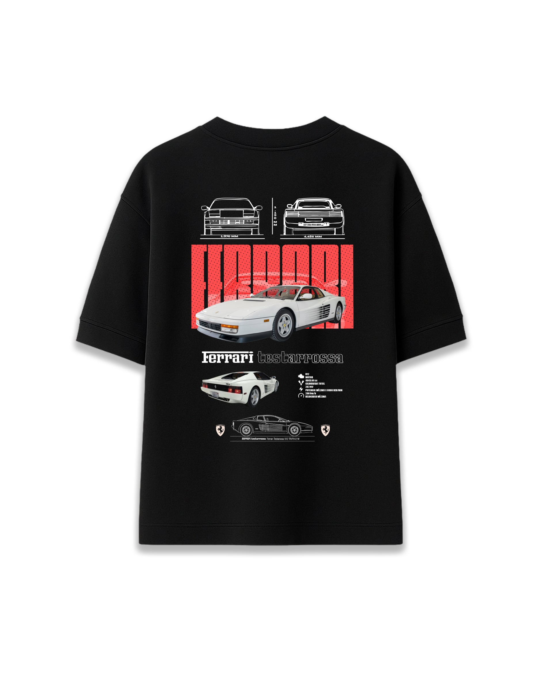 FERRARI TESTARROSA - CAMISETA